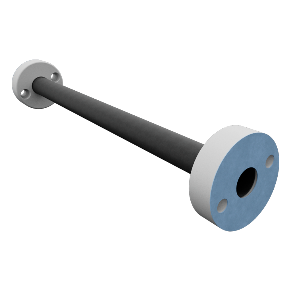 Water pipe connecting pumphousing. Plastic PE