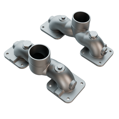 Set of manifolds for pipe connection