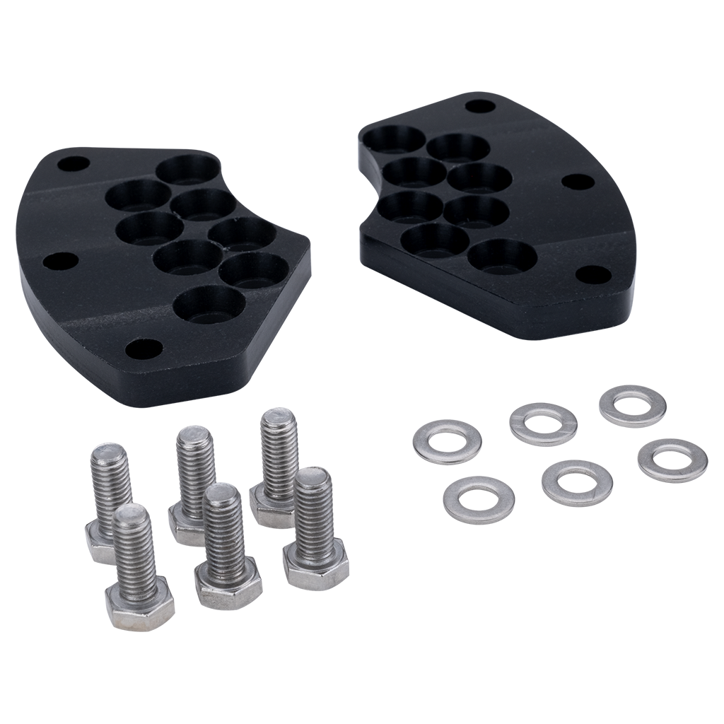 Set of valve ball guides