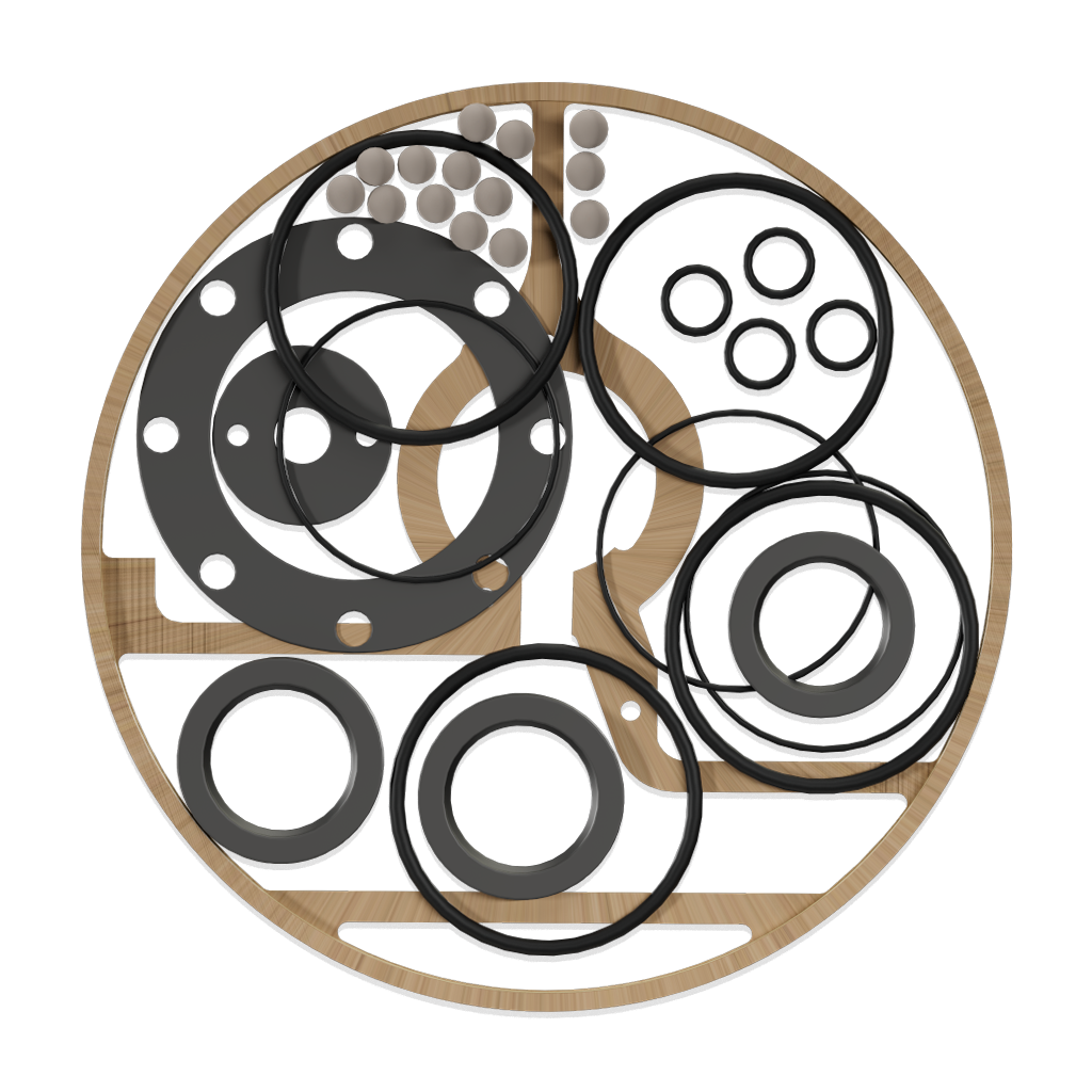 Set of gaskets